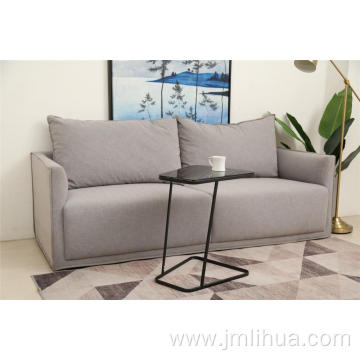 side table metal glass multifunction